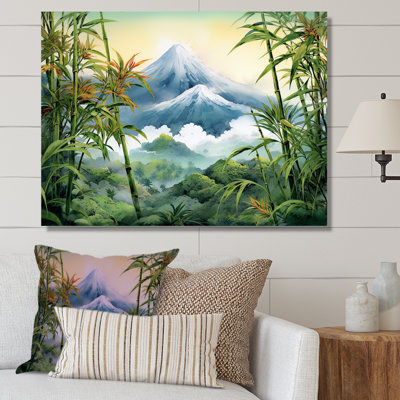 " Bamboo Charm On Japan Volcano "