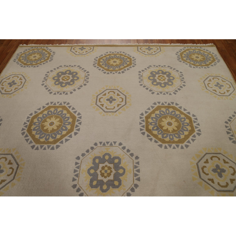 Tapis moderne en laine Gabbeh fait à la main 8 x 11