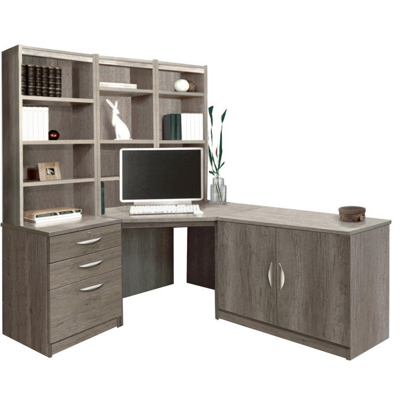 Neeley Modular Computer Desk, Gray