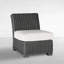 Fauteuil de chambre modulaire rustique tissé - gris ardoise-600847099-600847072-600847746