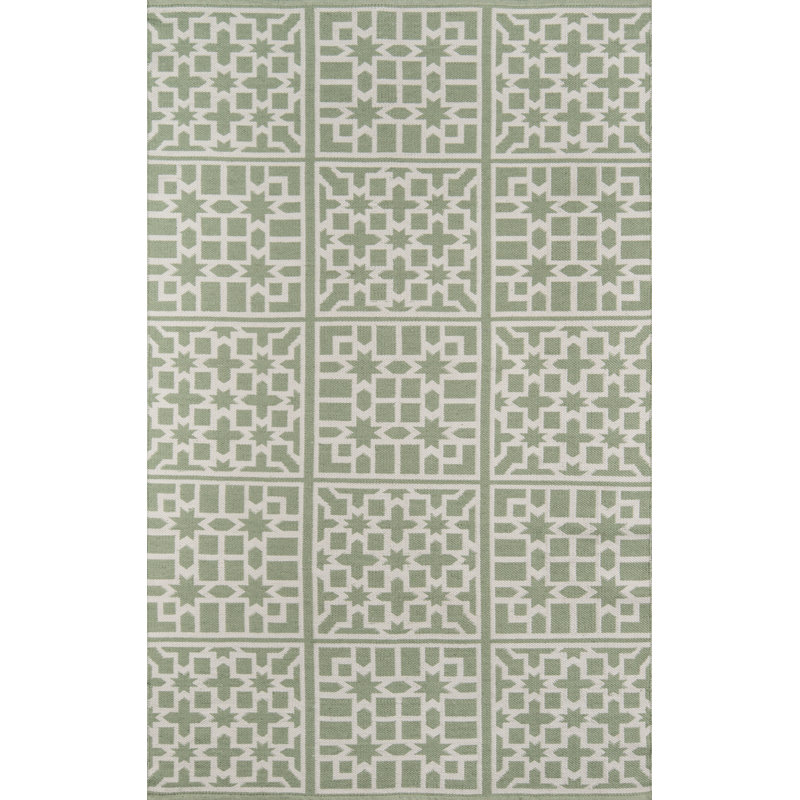 Geometric Indoor / Outdoor Rug, Rectangle 3'6" x 5'6"