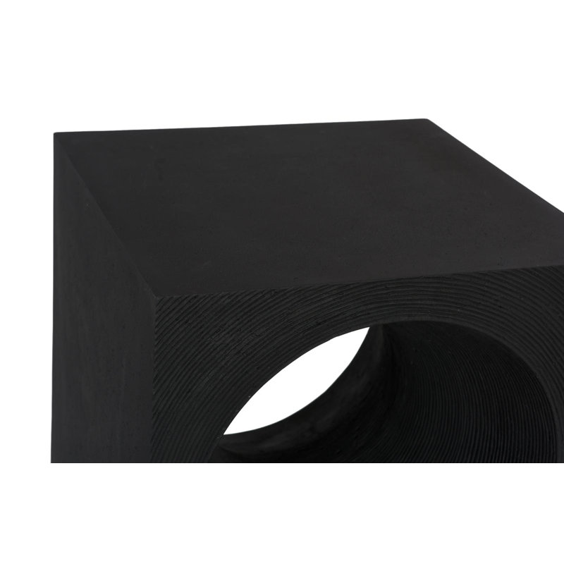 Void Side Table, Black Stone