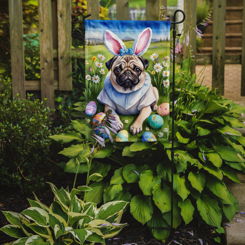 Easter Egg Hunt Double Sided 15.5'' H x 11.25'' W Polyester Easter Garden Flag