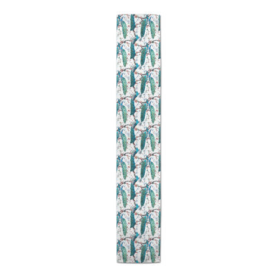 Peacock In Floral Branches 5 Table Runner