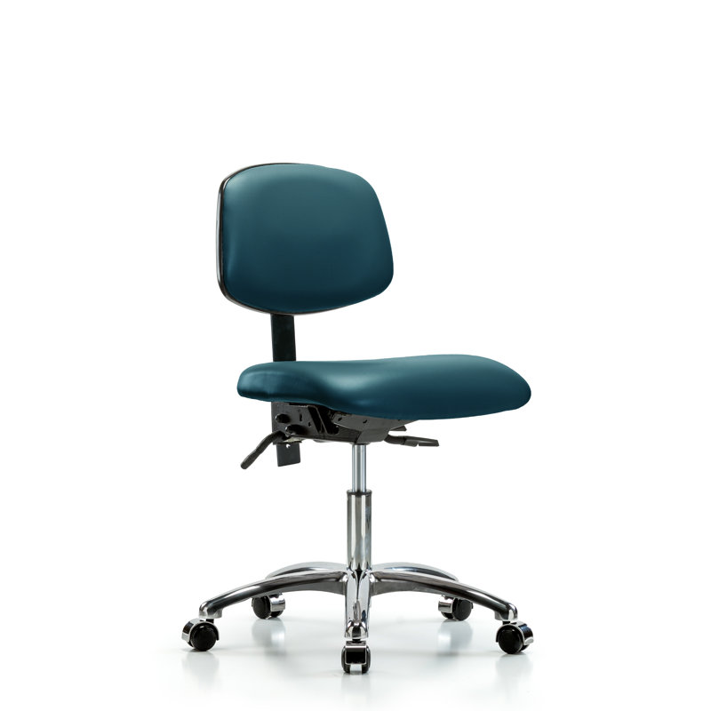 Chaise de travail, Bleu marine, Non inclinable inclus