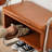 Brown Upholstered Bench