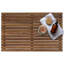 Tapis de douche en teck massif - Tapis de bain à lattes d'inspiration spa-136424879