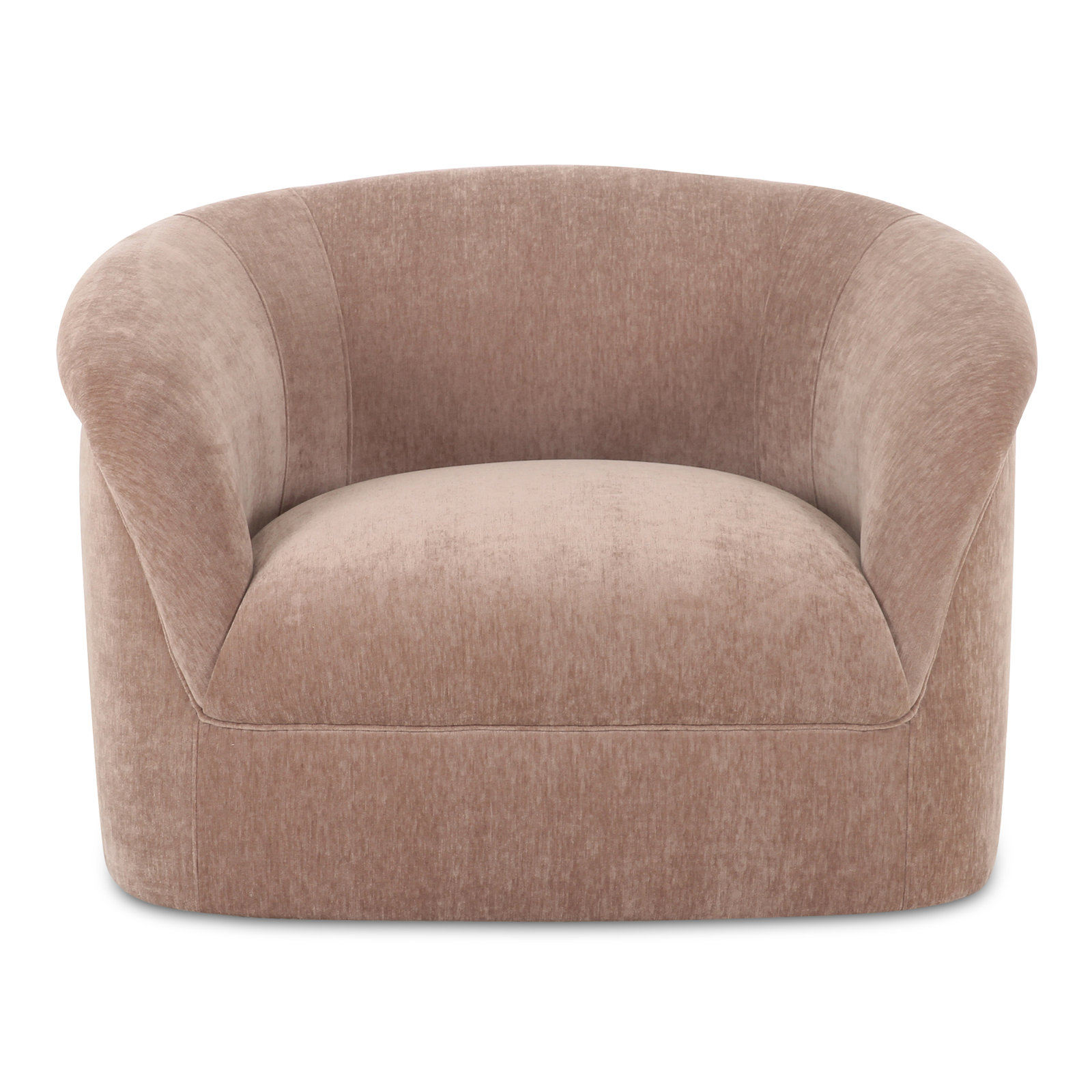 Arthur Velvet Upholstered Armchair, Blush Performance Chenille