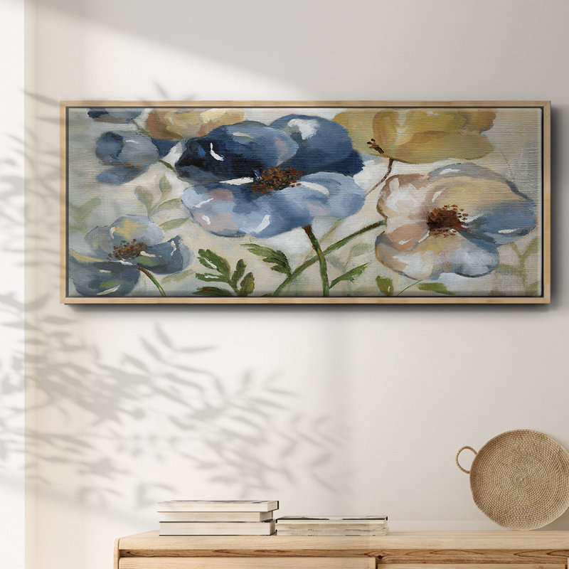 Fleurs d'hiver - toile encadrée, H 20 po x l 50 po