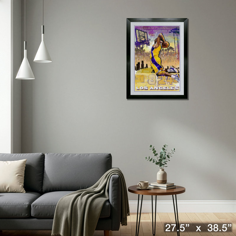 Basketball Los Angeles Tribute, reproduction encadrée