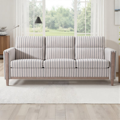Comfortable Solid Wood Three-Seater Sofa - Soft Cushions, Durable and Long-lasting,79.5" Sofa Couch for Living Room
