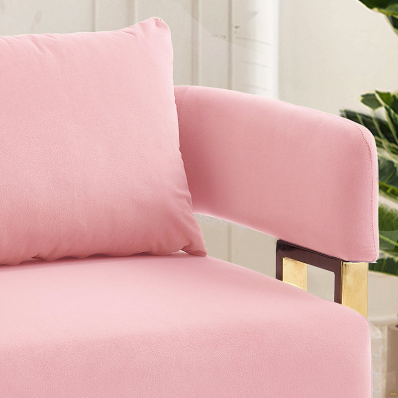 Chaise décorative moderne, chaise d'appoint de salon, Rose