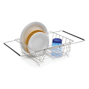 Over and Back Roll Up 20.5 in. x 12.25 in. Sink Drying Rack with Caddy