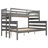 Gray Twin Xl Over Queen Bunk Bed With - Dependable Wood Build For Bedroom Bed, Crafted Care A Beautiful-1746191819