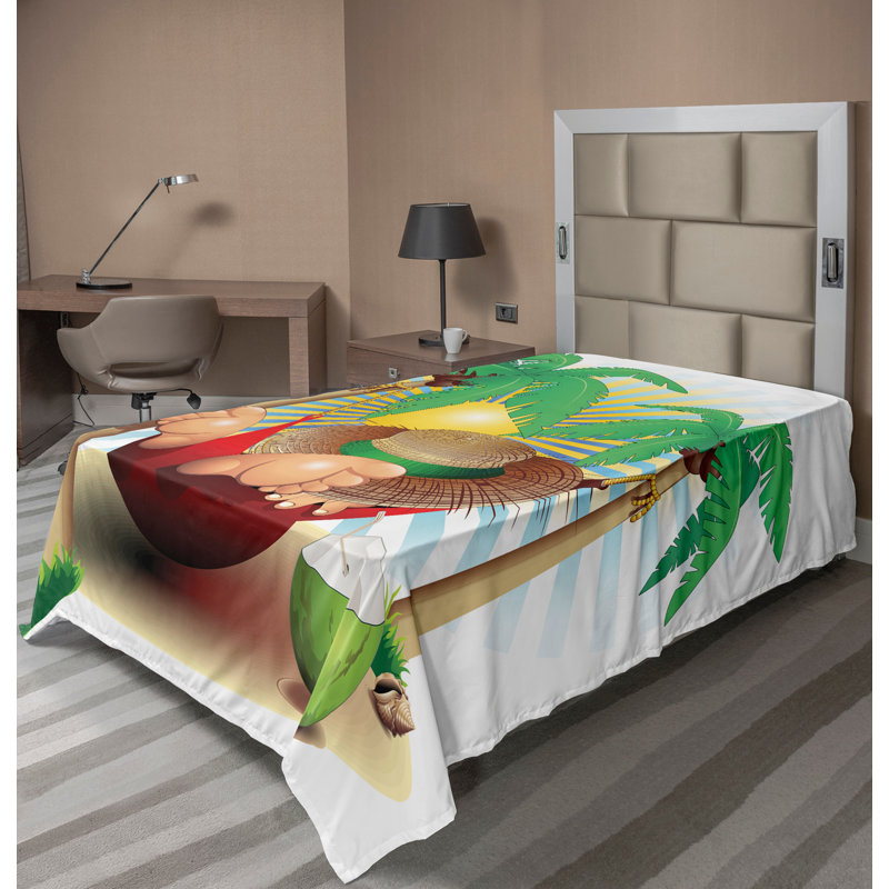 Multicolore_13913, Drap plat pour lit simple