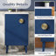 Meuble-lavabo bleu chic de style français avec lavabo en céramique, ensemble simple autoportant, porte à fermeture douce et poignées en demi-lune-2117140729