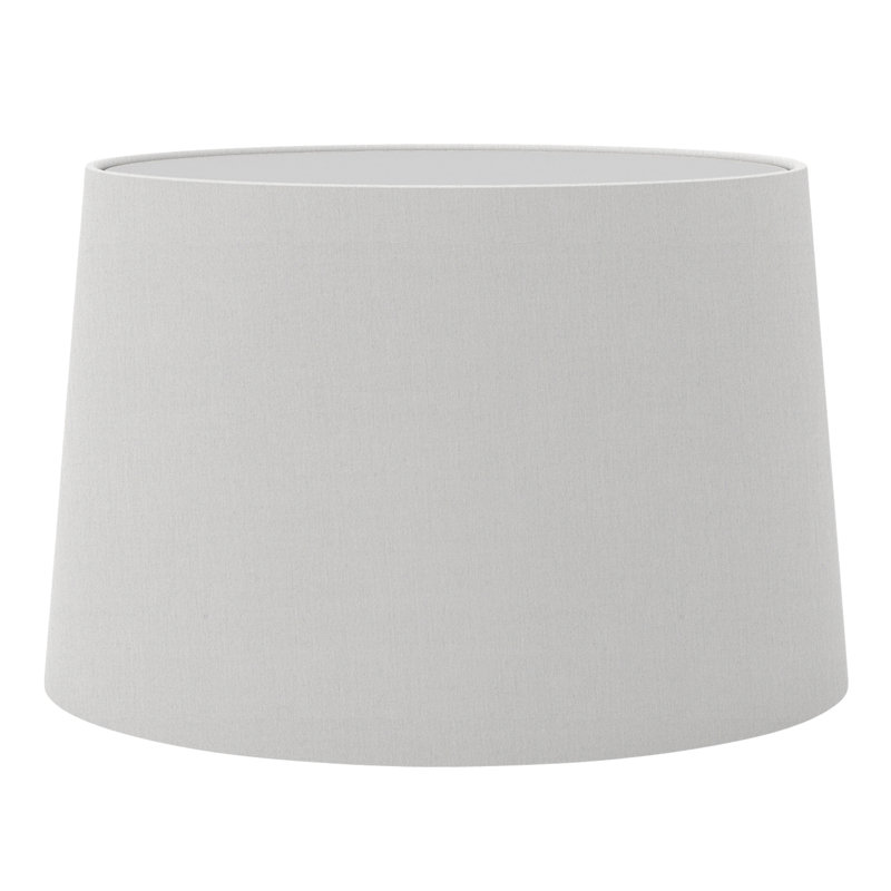 Club Standard Lamp, 23.07" H x 9.84" W x 9.84" D, White, Polycotton