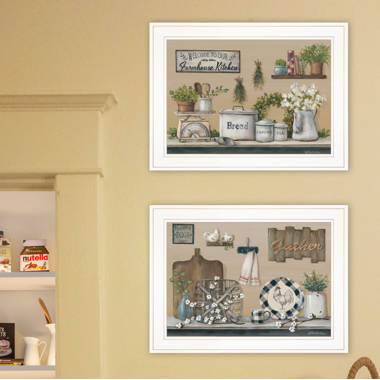 Vintage Farmhouse Kitchen Wall Art Set of 9 Mercantile Art Prints or Canvas