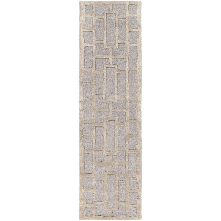 Perpetua Hand Tufted Wool Geometric Indoor Rug