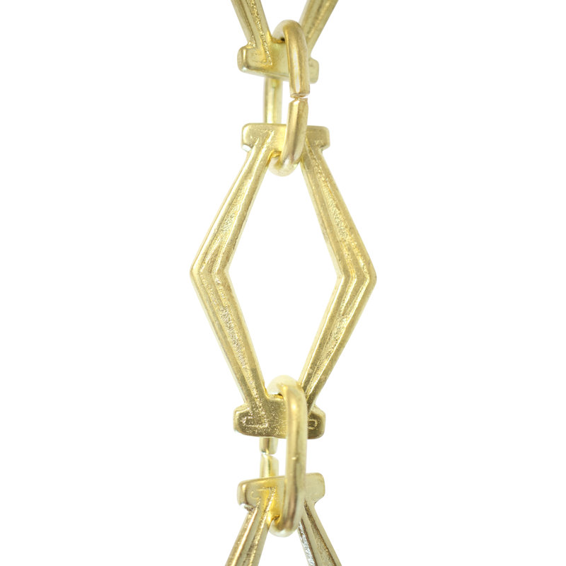 Hexagonal Un-Welded Chain or Chain Break, Acid Dipped, 36”H x 1.42”W x 0.16”D