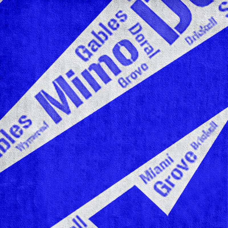 Bath Towel, Blue, Microfiber, Miami