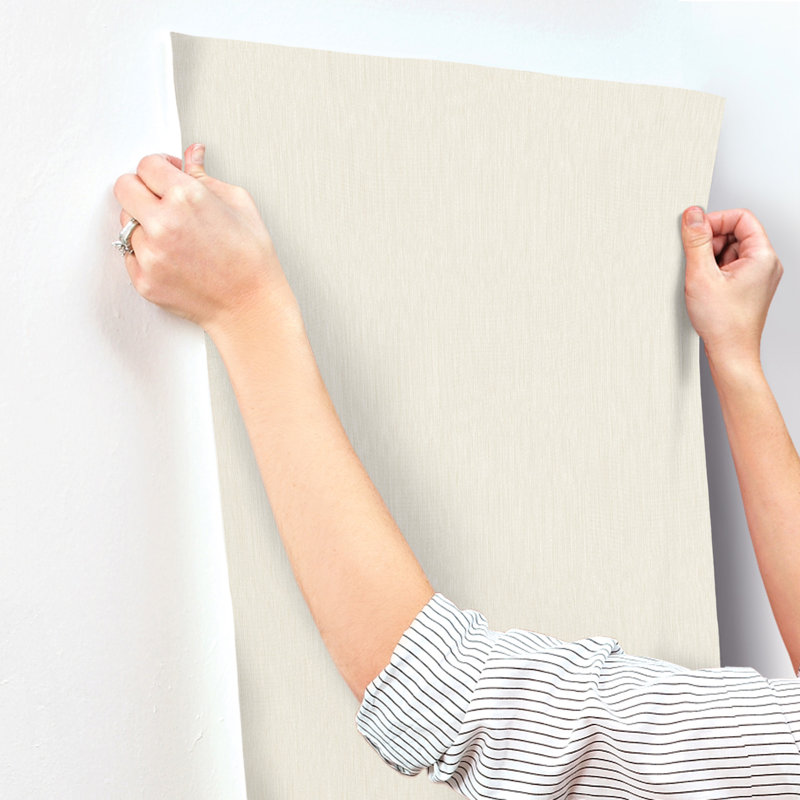 Linen Wallpaper, White