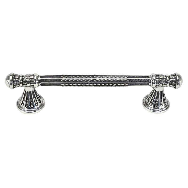 ASTORIA 5'" PULL IN BURNISHED PLATE, Silver
