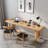 Burlywood Rectangular Solid Wood desk-1095728594