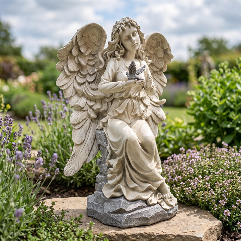 Nature's Blessing Angel Garden Statue