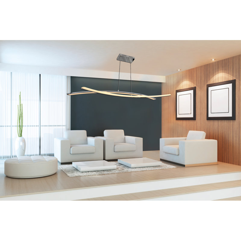 Curve - Light Silver LED Kitchen Island Pendant