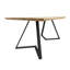 Carliana Oak Metal Base Dining Table-140363138-140363141