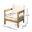 2 chaises d'extérieur - coussins moelleux en bois et corde tissés pour la détente 2 chaises amovibles faciles d'entretien et de nettoyage