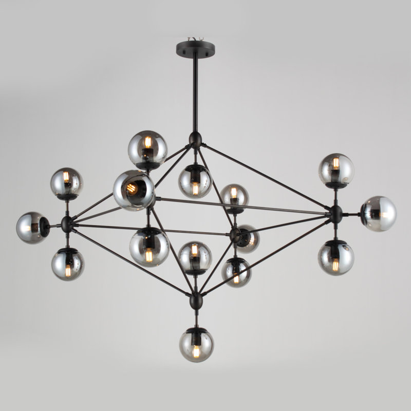 Lustre géométrique 15 lumières unique/statement Corunna
