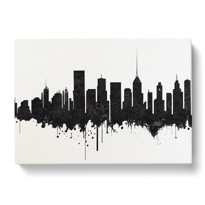 Dynamic Skyline Architecture - Wrapped Canvas, 50cm H x 76cm W x 3cm D