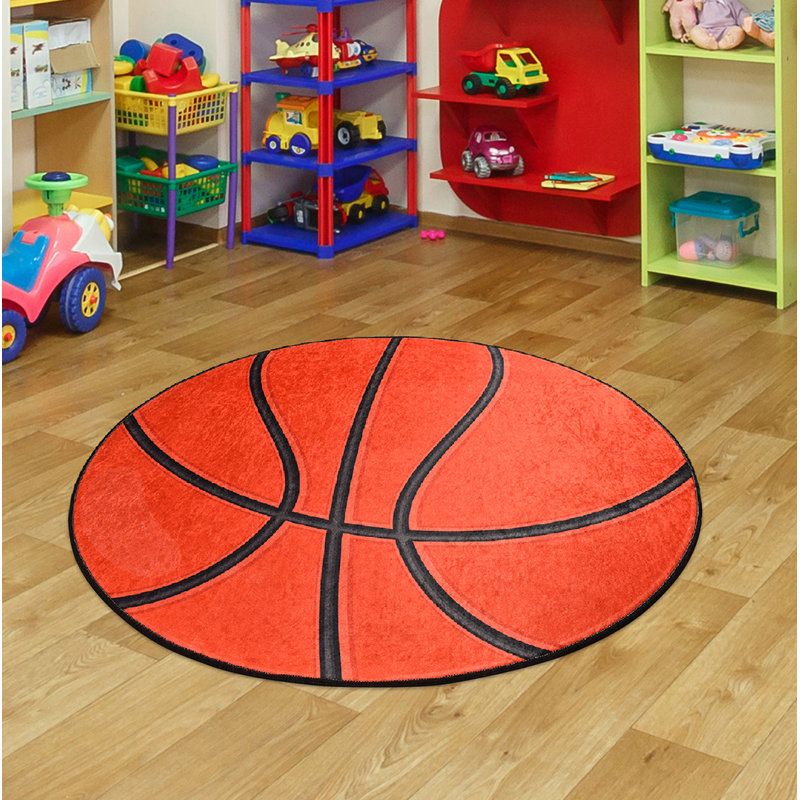 Solid Colour Shag Area Rug, Round 140cm