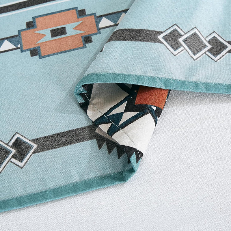 King Size Multi Cowboy Rodeo Print Microfiber Sheet Set