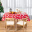 Nappe de Noël en vinyle avec envers en flanelle 52 po x 90 po