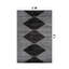 Tapis noir à rayures géométriques ivoire-1160973096