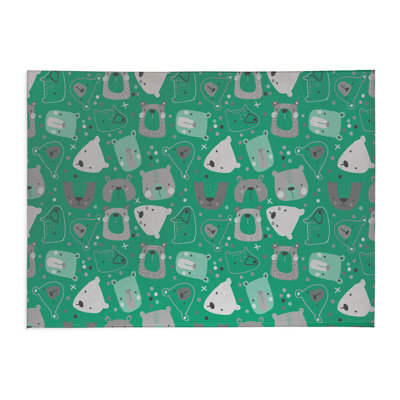 Bear Face Kids Play Mat