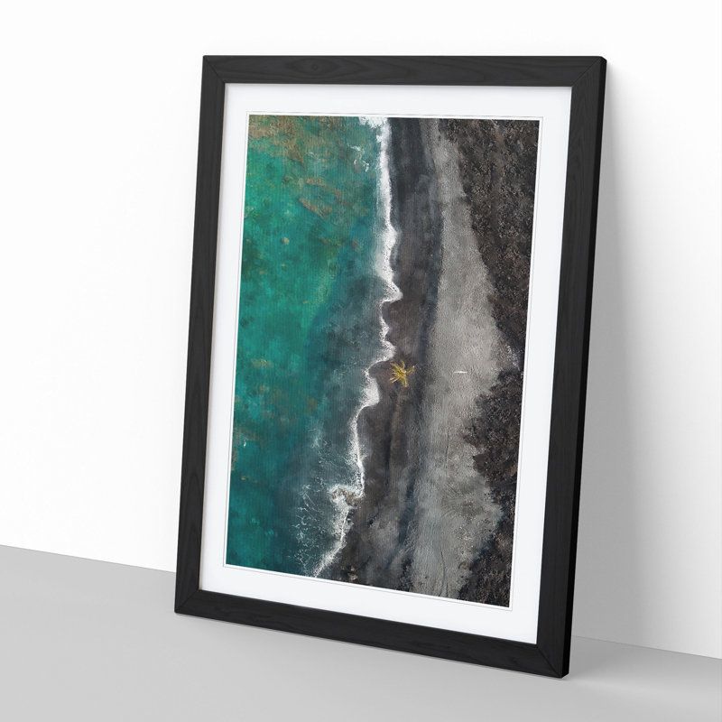 The Wonders of Hawaii - Picture Frame Graphic Art, 36cm H x 27cm W x 2cm D, Black
