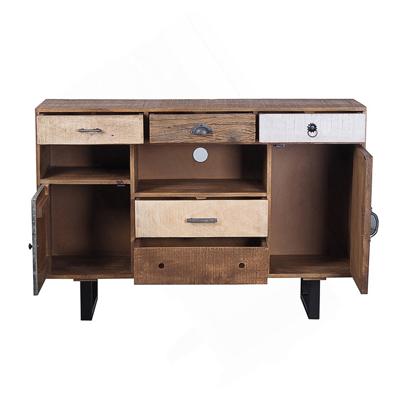Rustic 2-Drawer Kitchen Island With Spacious Storage, Perfect For Traditional And Modern Kitchens