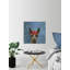 « hipster llama », reproduction sur toile tendue-2077230053