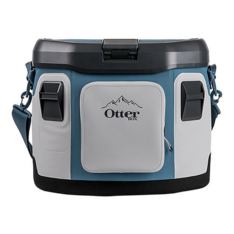 20-Quart Softside Trooper Insulated Pinic Cooler, Service for 1, Gray/Blue