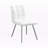 Roman Metal Leg and Leather Frame Dining Chairs, 31.27'' H X 23.34'' W X 23.34'' D