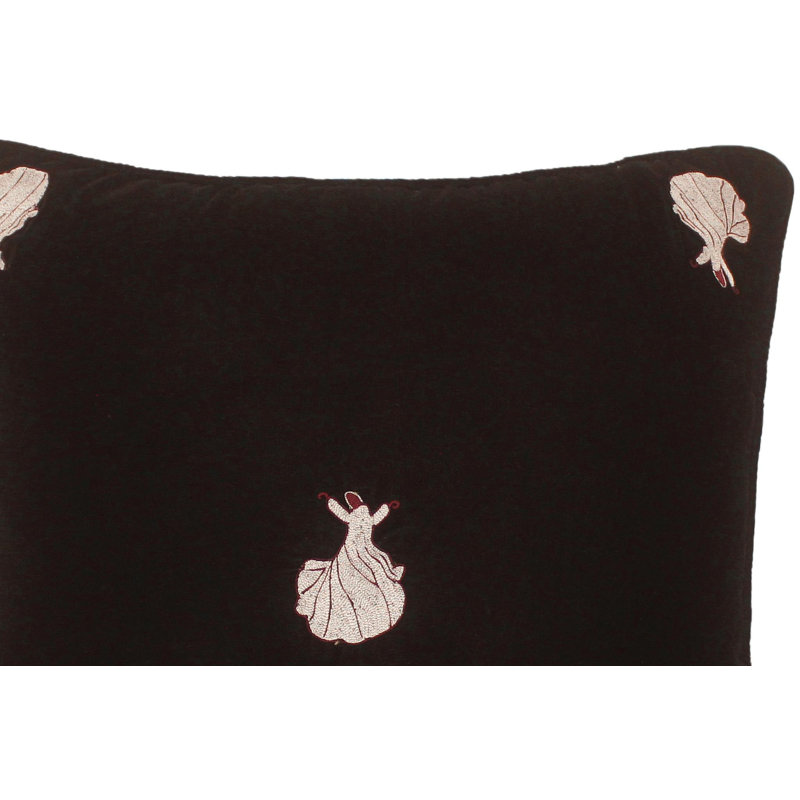 Britan Velvet Geometric Throw Pillow