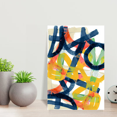 Art contemporain abstrait géométrique audacieux
