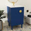 Armoire de salle de bain debout de 20 pouces avec compartiment de rangement latéral à porte à fermeture en douceur et cuve en céramique-1566003744