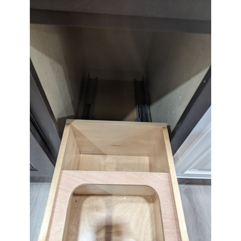 Tiroir-poubelle à double tiroir 14 po pour armoires de cuisine, 14"