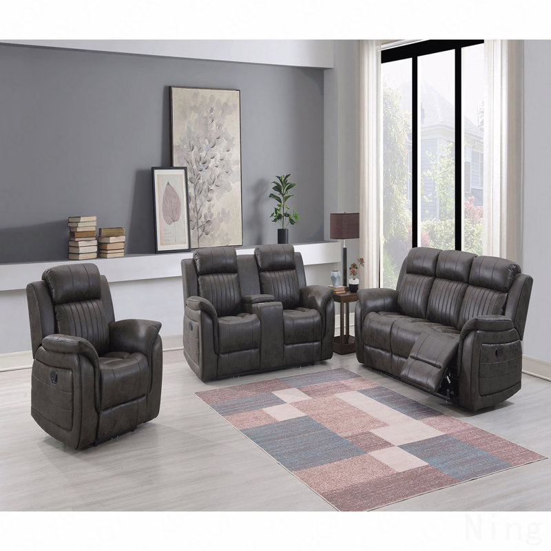 Fauteuil inclinable gris Steban