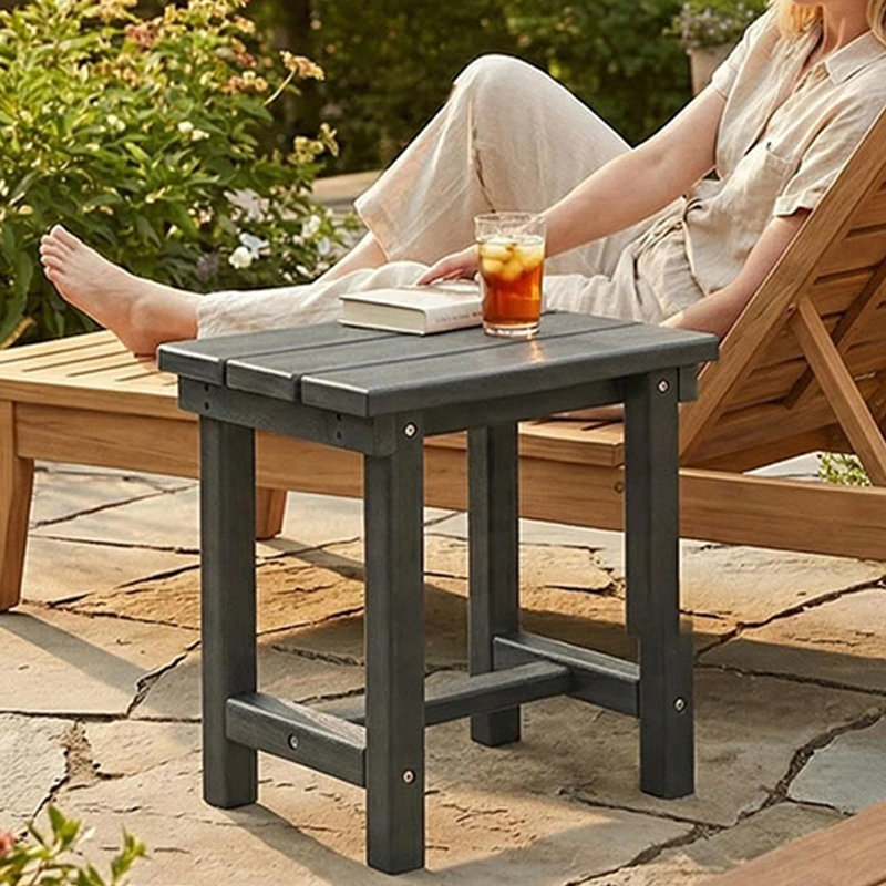 Table d'appoint extérieure All PEHD Adirondack, Gris